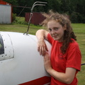 Glider Pilot with her Glider