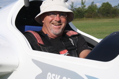 Glider Pilot With a Parachute On