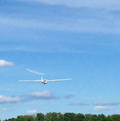 Two (2) Gliders on Final Rwy26