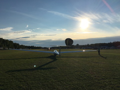 Evening Launch of Glider And Balloon