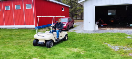 Gord personally delivers an additional golf cart.